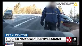 NY state trooper struck by vehicle