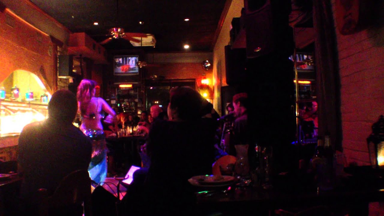 Badrawn performing "Aziza" with dancer Tamra Henna