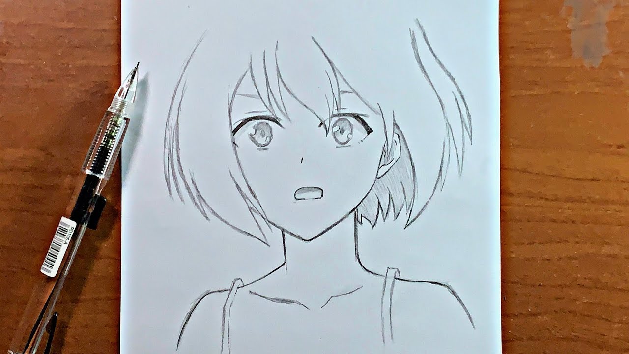 How to draw sad anime girl  Anime drawing tutorial  Easy drawing for  girls step by step  YouTube