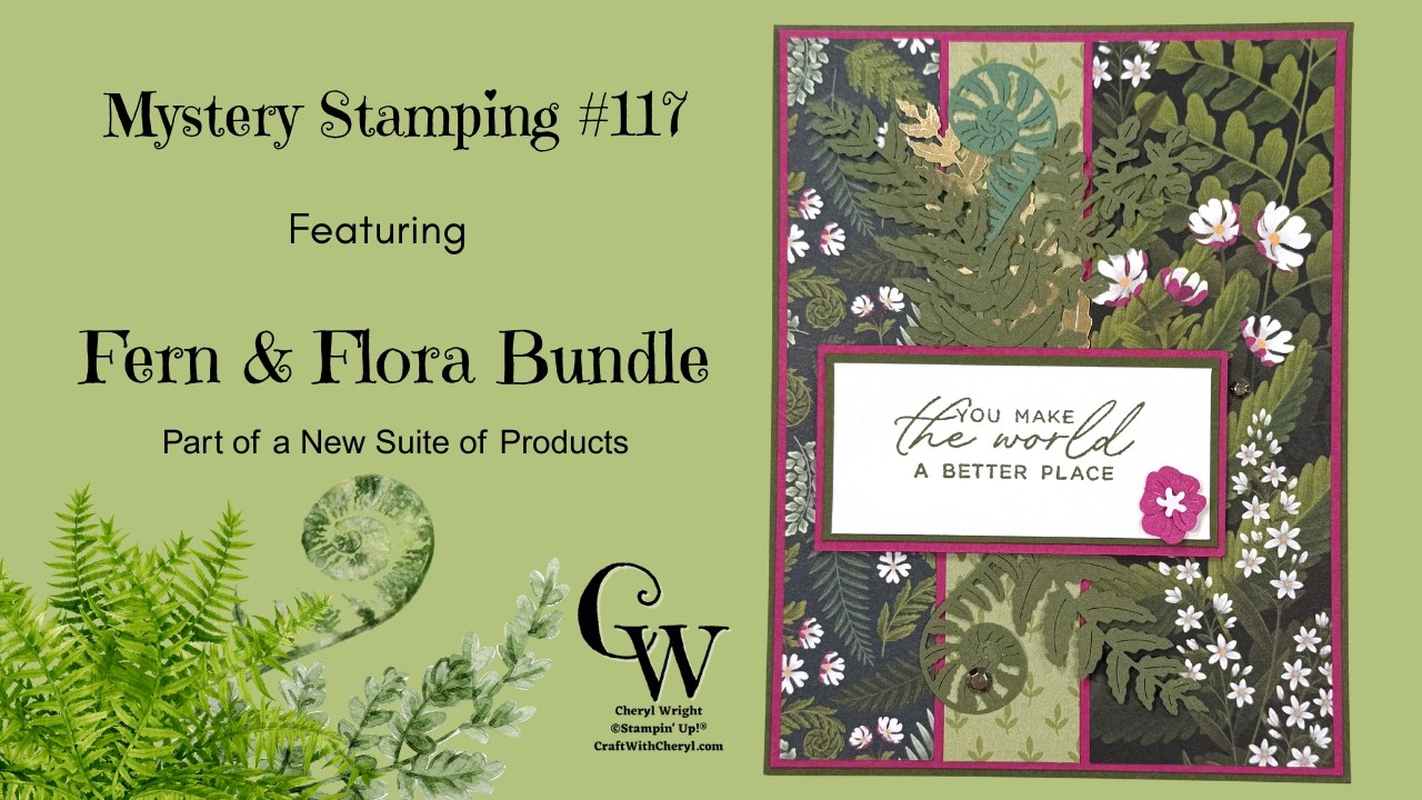 Quick & Easy DSP Card | Fern & Flora | Mystery Stamping #117 - YouTube
