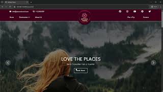 travel Agency Website with CSS &amp; HTML