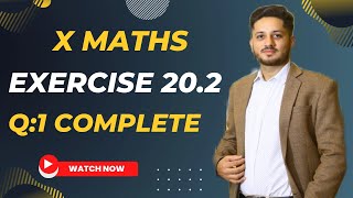 Exercise 20.2 Question 1 Class 10 Complete Sindh Board | Karachi Board | Ex 20.2 Class X Complete