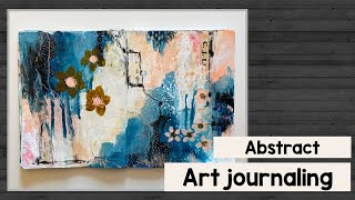 Abstract art journaling  process video