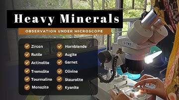 Heavy Mineral under Microscope | Grain Mounted Slide | Optical Mineralogy | Geology Earth detective