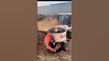 Concrete automatic loading and unloading mixer truck! #factory #concrete #daily #export trade