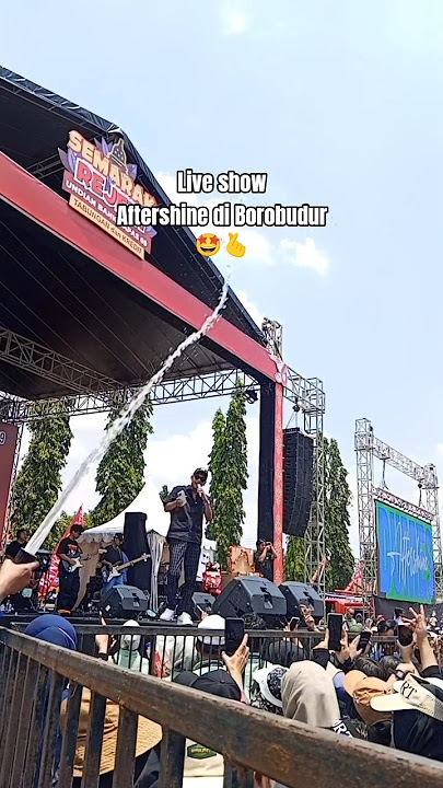 Live show Aftershine di Borobudur Magelang 🤩🫰 #aftershine #musik #liveshow #borobudur #magelang #pop