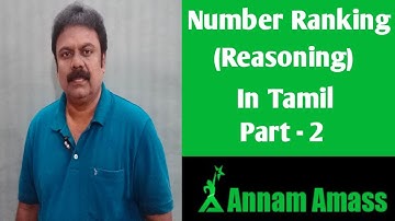 Number ranking | Logical Reasoning | Part-2 | Tamil | Annam Amass