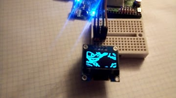 Scroll Oled SSD1306 FPGA  #Icestudio #FPGAwars