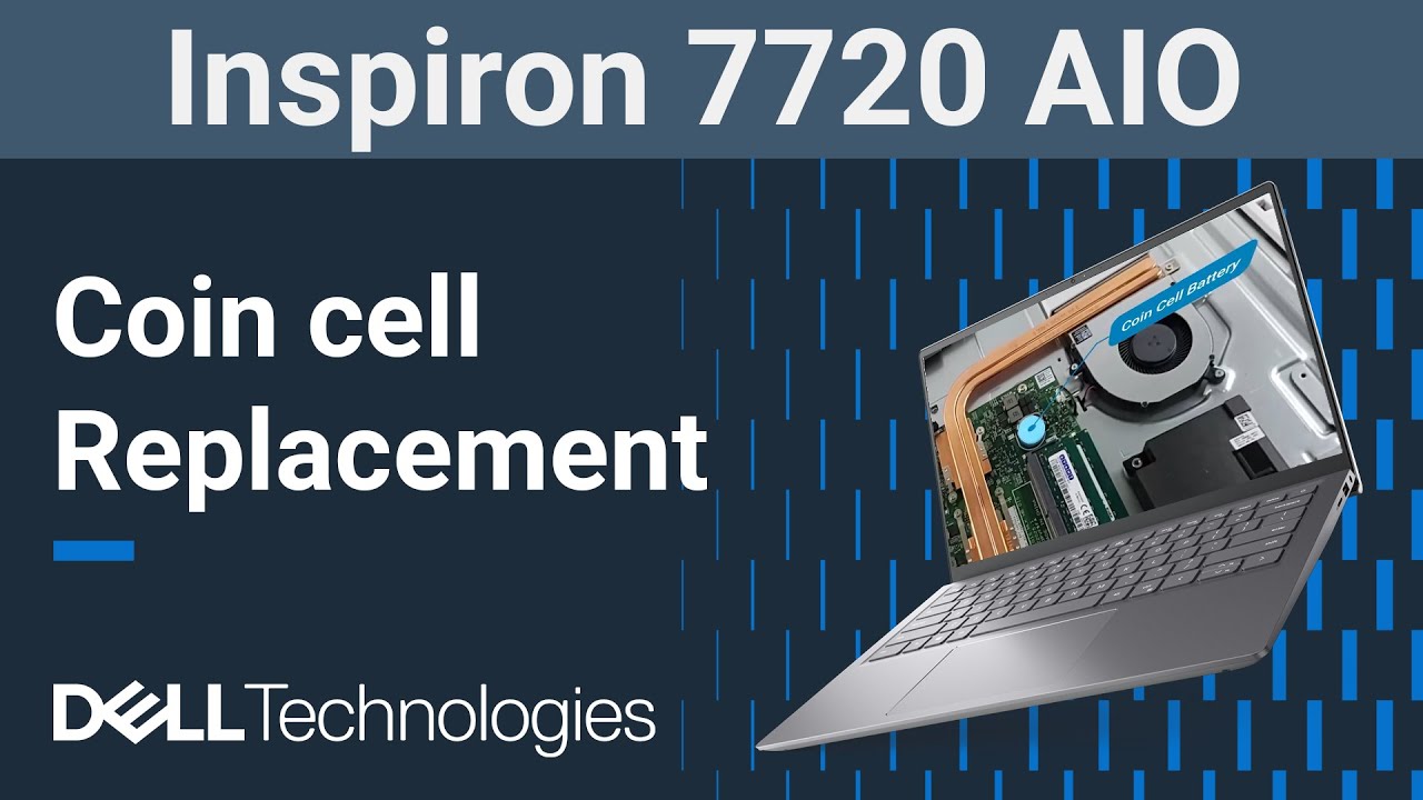 Inspiron 27 7720 All In One (AIO) | How to replace the coin cell battery