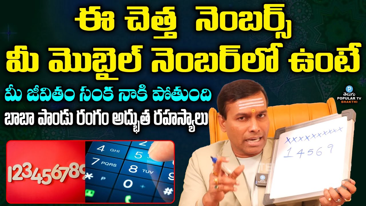 Money Power Baba Pandu Rangam Super Words About Lucky Mobile Number | Telugu Popular TV Bhakthi
