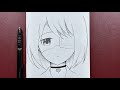Easy anime sketch  how to draw anime girl  easy steps