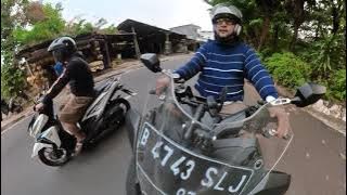 jalan jalan sore ke tanah kusir gusuran with camera insta 360 one x2