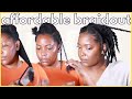 AFFORDABLE PERFECT BRAIDOUT ON 4C NATURAL HAIR | KandidKinks