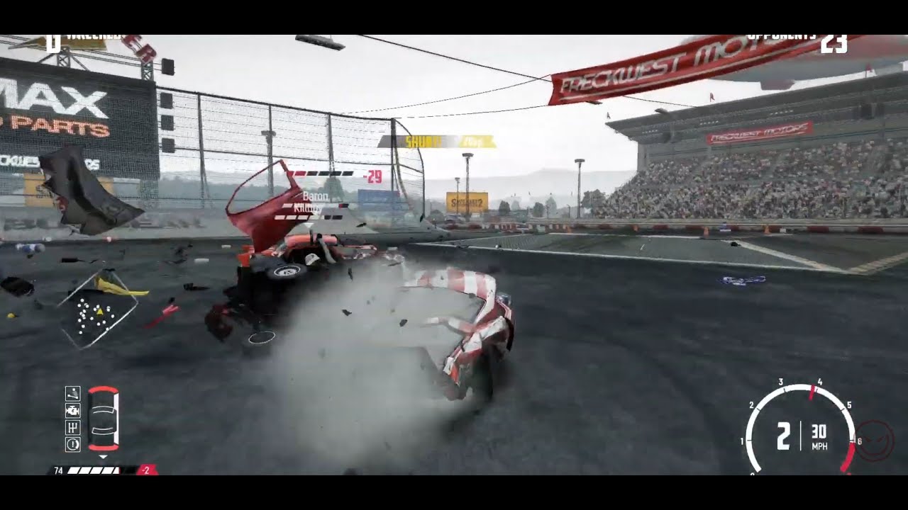 Wreckfest Demolition Derby PS4 Pro gameplay