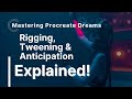 Procreate dreams mastery  rigging tweening  anticipation explained  step by step tutorial 