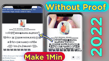 How to make unique name in facebook || Unique name facebook account 2021 || MISS TRICKER