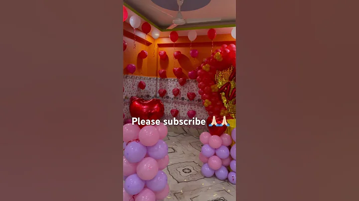 Anniversary special balloon decorations ideas #shorts #short #youtubeshorts #trending #dj #balloons