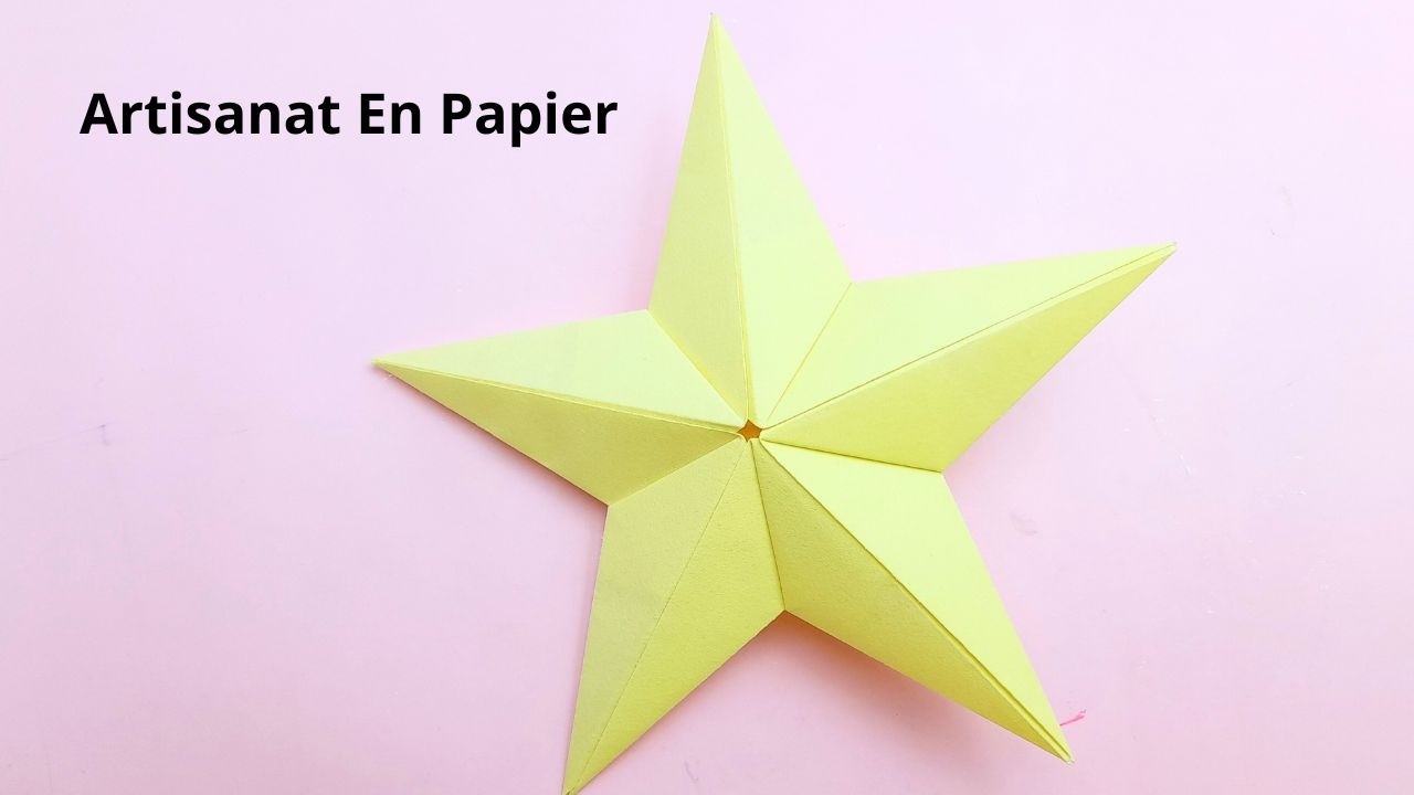 Étoile 3D Origami - Comment Faire une Étoile 3D en Papier - Artisanat