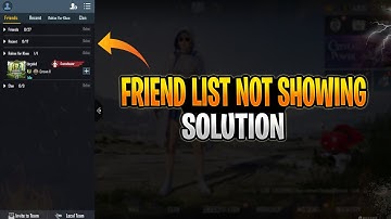 Solve Friend List not showing in BGMI | Bgmi Friends Not Showing | Friend List Remove Bgmi