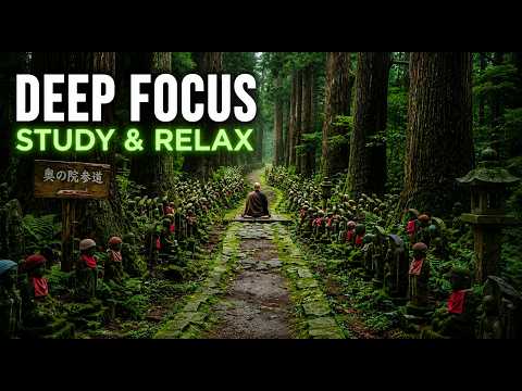 Forest Shrine Sanctuary 🌲 3 Hours of Zen Music for Focus & Study