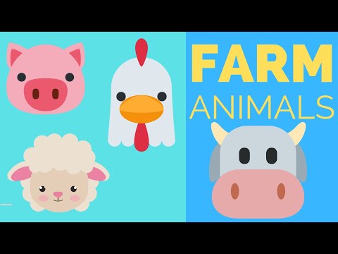 Learn Farm Animal Names and Sounds - for Babies, Toddlers and Kids