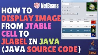 How To Display Image From JTable Cell To JLabel In Java (Java Source Code)