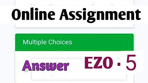 NSOU BDP EZO 5 Online assignment answer