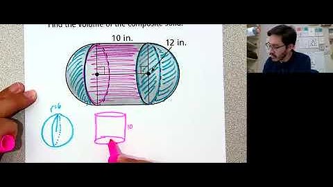 Volume of composite solid with spheres