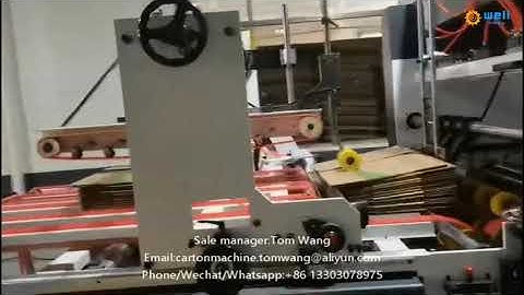 Full automatic folder gluer & stitcher machine