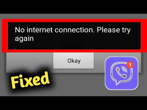 Viber Error Message No Internet Connection Problem Solved