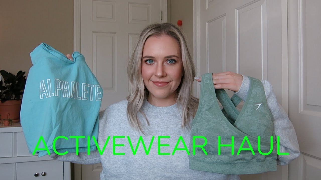 HUGE ACTIVEWEAR HAUL Gymshark, Alphalete, Lululemon, Outdoor Voices
