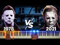 Michael myers theme song  1978 vs 2021 halloween theme piano  synth