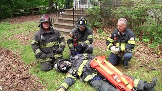 PPE Doffing for Down Firefighter