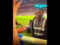 Security Guard Wanted To Watch The Match 😂