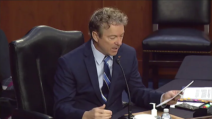 Dr. Paul Questions Rachel Levine During Confirmati...