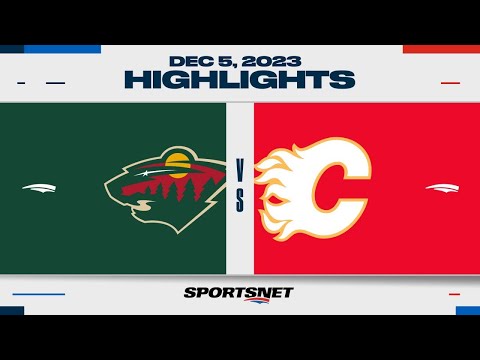 NHL Highlights | Wild vs. Flames - December 5, 2023