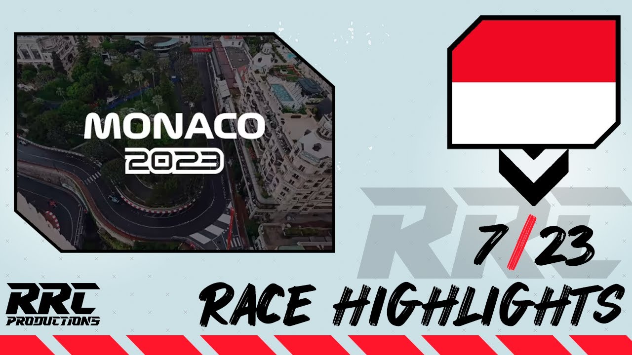 📺🇲🇨RRC HIGHLIGHTS & BEST MOMENTS OF THE RACE ROUND 7 MONACO GRAND PRIX ...