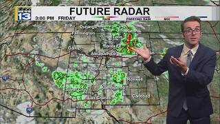 Strong Storms in Northeast New Mexico but Hot 7-30-2026