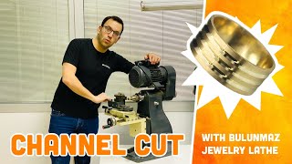 CHANNEL CUT ON WEDDING RINGS with Jewelry Lathe Machine