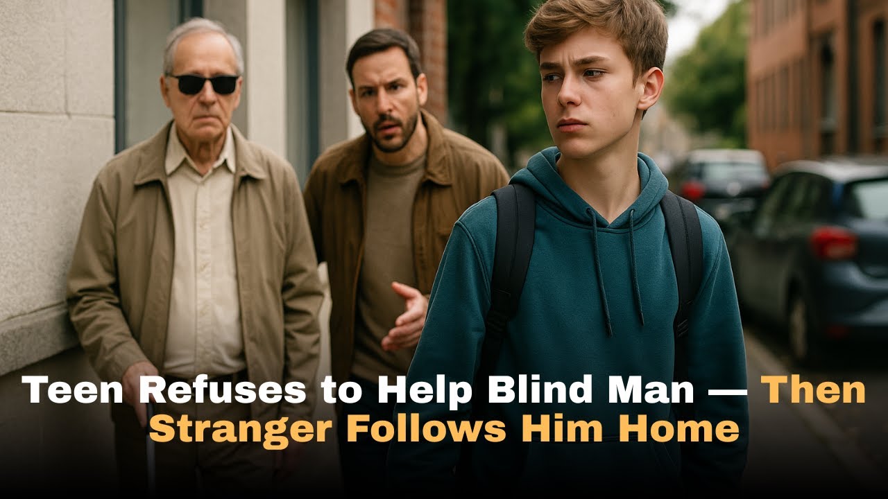 Teen Refuses to Help Blind Man — Then Stranger Follows Him Home - YouTube
