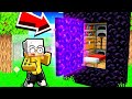 Ho COSTRUITO una CASA SEGRETA DENTRO UN PORTALE in Minecraft