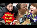 Tías coreanas prueban TAKIS FUEGO con Yejun(+chips  jalapeño), dinosaurio, excavadora l Mamá Coreana