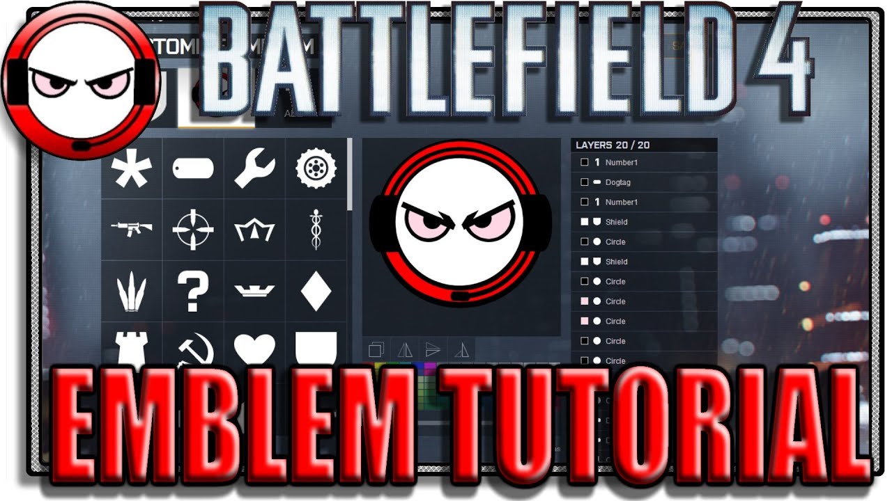 Battlefield 4 Custom Emblem Tutorial Battlefield 4 Gameplay