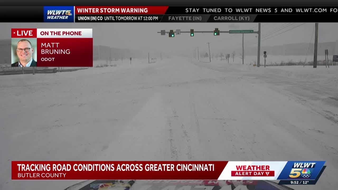 Tracking latest road conditions across Cincinnati - YouTube