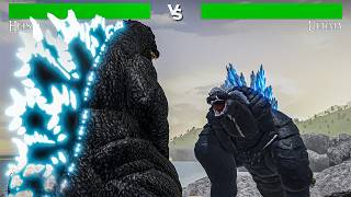 ULTIMA vs HEISEI GODZILLA With Healthbars - Kaiju Arisen 5.0