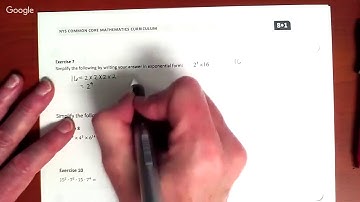 Module 1 - Math 8 - Lesson 2 - Multiplication of Numbers in Exponential Form