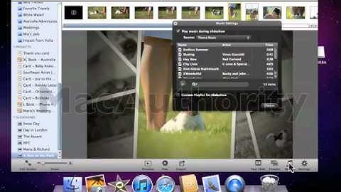 iPhoto 101 - Creating and editing slideshows