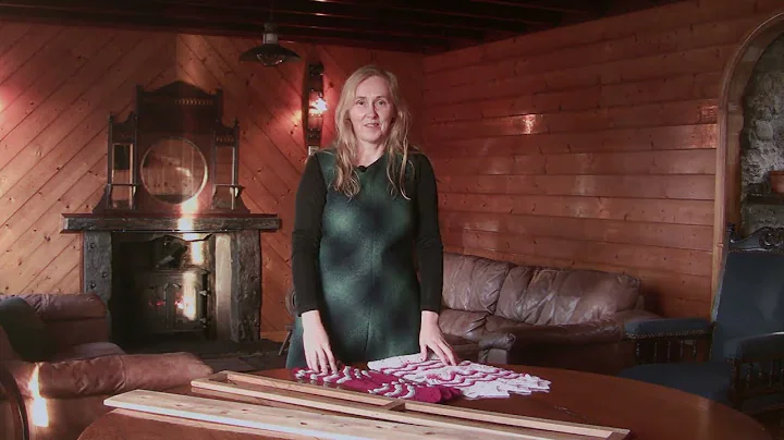 Shetland knitter Alison Rendall shows her collecti...