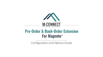 Pre-Order or Back-Order Options for Products in Magento.