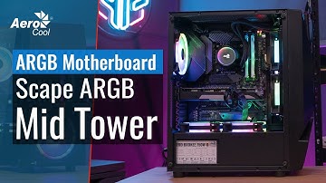 Scape Mid Tower Case - Connecting the Hub to Your Addressable RGB Motherboard